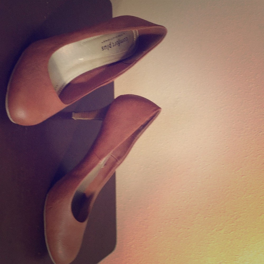 Tan shoes